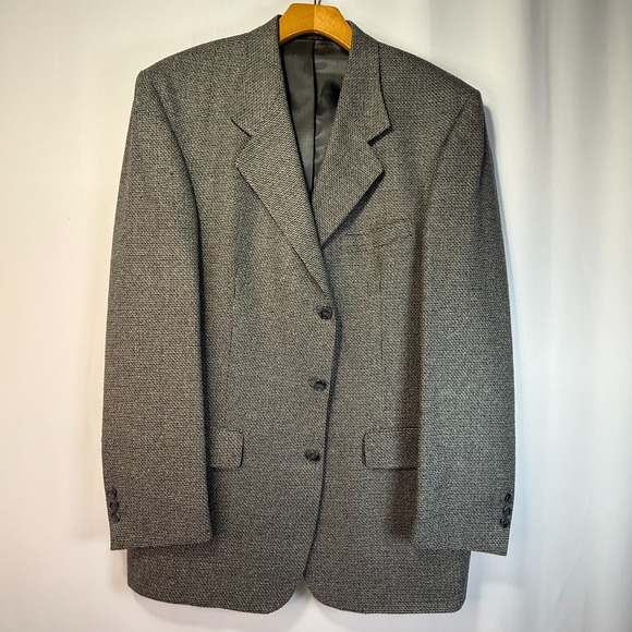 Norm Thopson Grey Tweed Blazer Academia - Picture 1 of 7